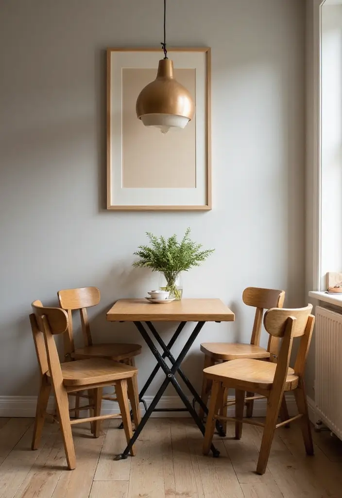 25+ One Bedroom Apartment Ideas That Maximize Space 10 25+ One Bedroom Apartment Ideas That Maximize Space - 10. Compact Dining Sets for Small Spaces