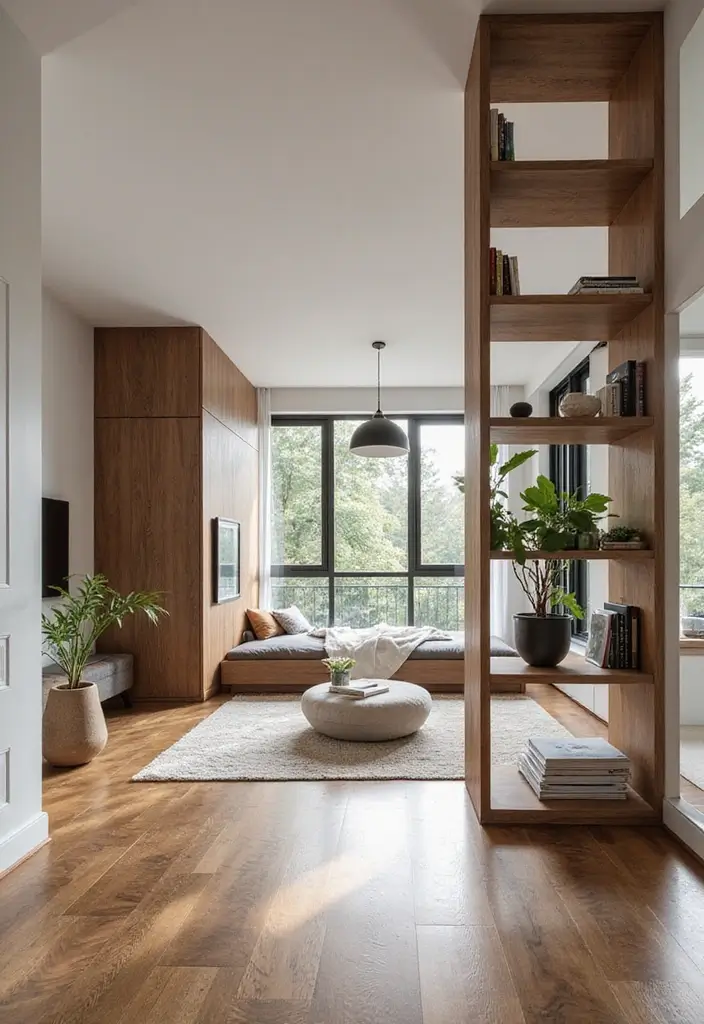25+ One Bedroom Apartment Ideas That Maximize Space 15 25+ One Bedroom Apartment Ideas That Maximize Space - 15. Creative Room Dividers