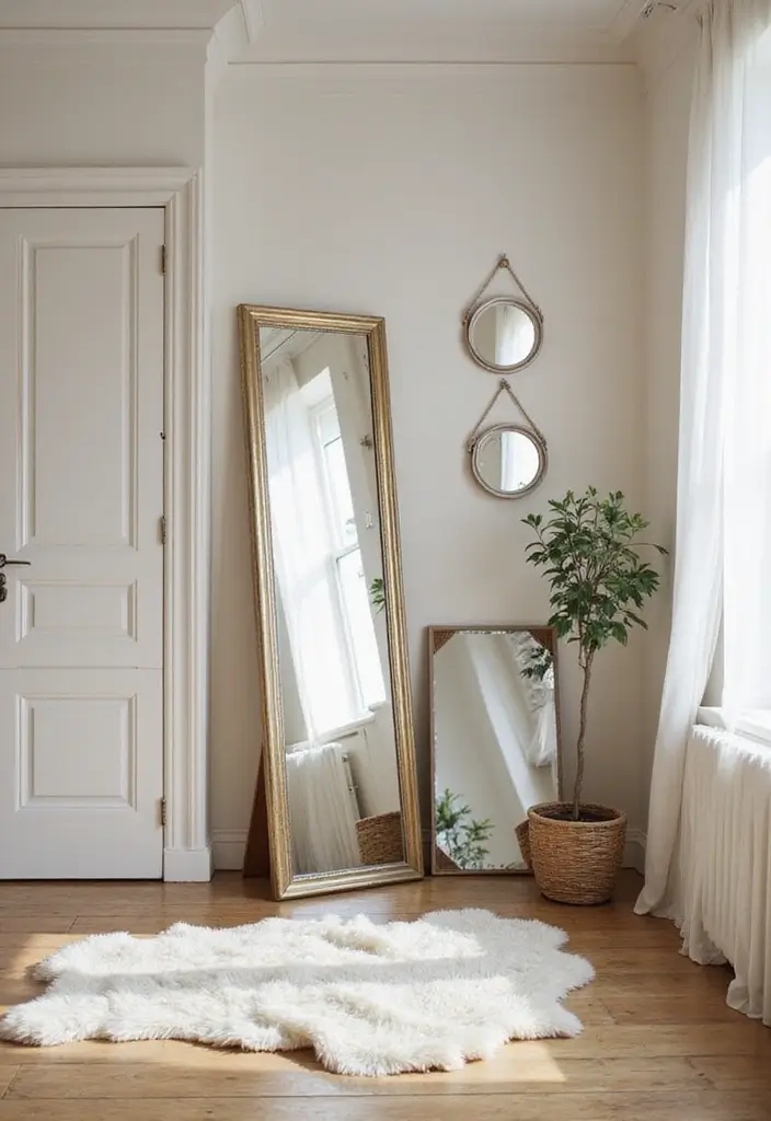 25+ One Bedroom Apartment Ideas That Maximize Space 7 25+ One Bedroom Apartment Ideas That Maximize Space - 7. Mirrors to Create Illusion of Space