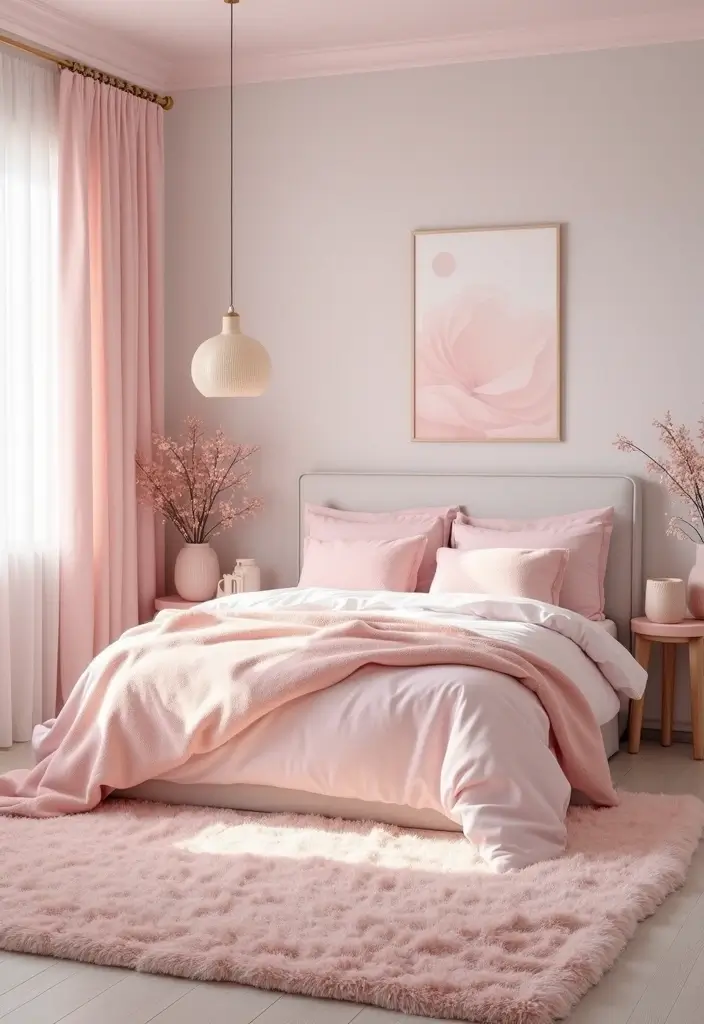 25+ Pink and White Bedroom Ideas That Are Sweet and Chic - 3. Pastel Dreams