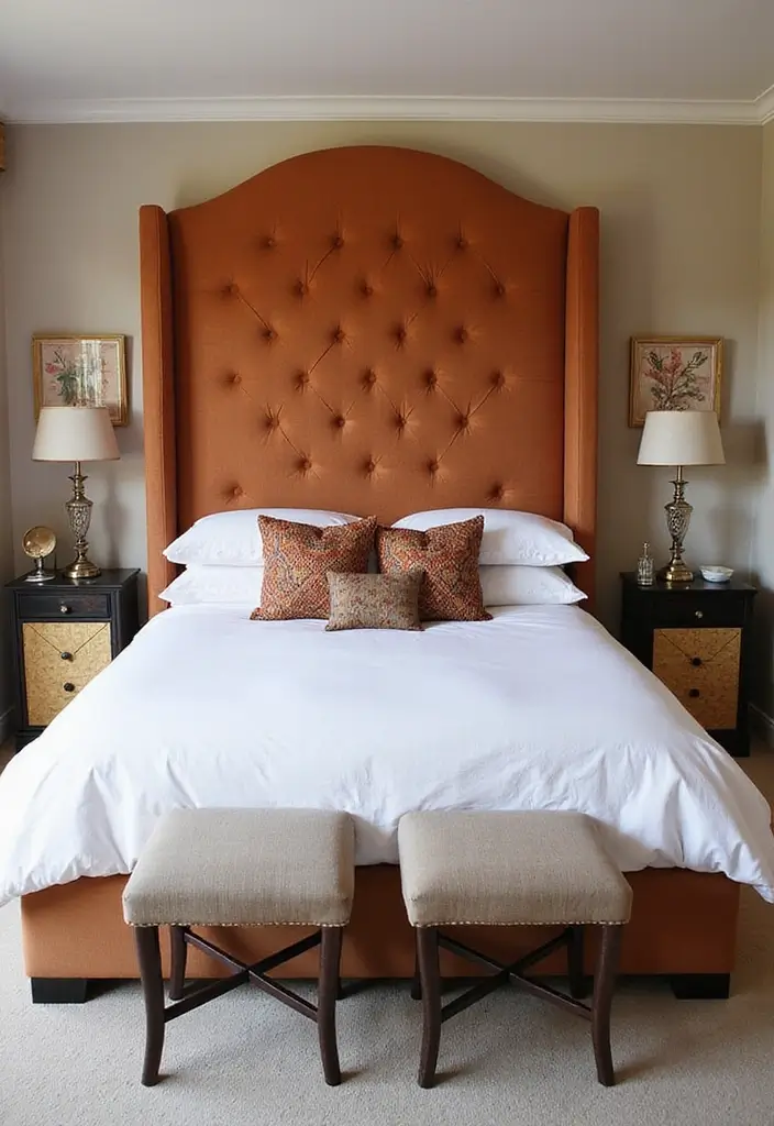 25+ Preppy Bedroom Ideas for a Trendy Makeover 24 25+ Preppy Bedroom Ideas for a Trendy Makeover - 24. Statement Headboards
