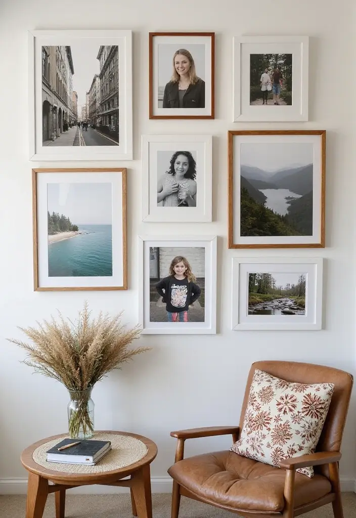 25+ Preppy Bedroom Ideas for a Trendy Makeover 5 25+ Preppy Bedroom Ideas for a Trendy Makeover - 5. Personalized Photo Displays