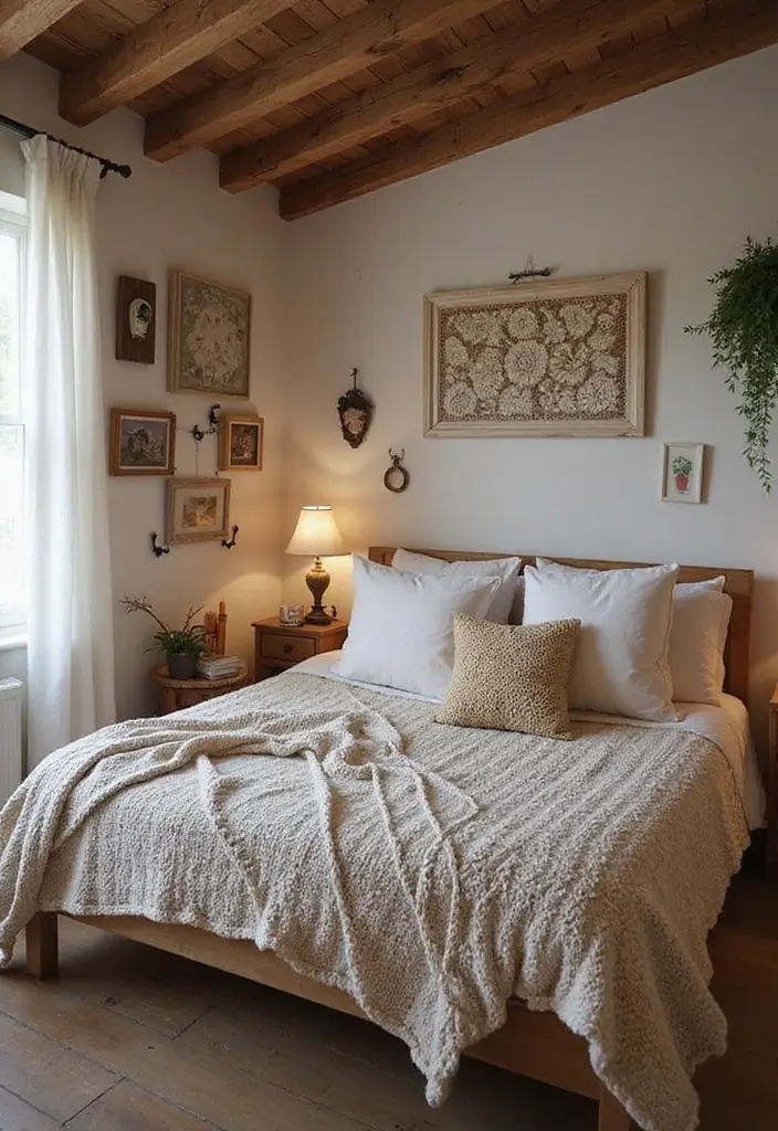 25+ Rustic Bedroom Ideas for a Cozy Country Vibe 11 25+ Rustic Bedroom Ideas for a Cozy Country Vibe - 11. Handmade Touches