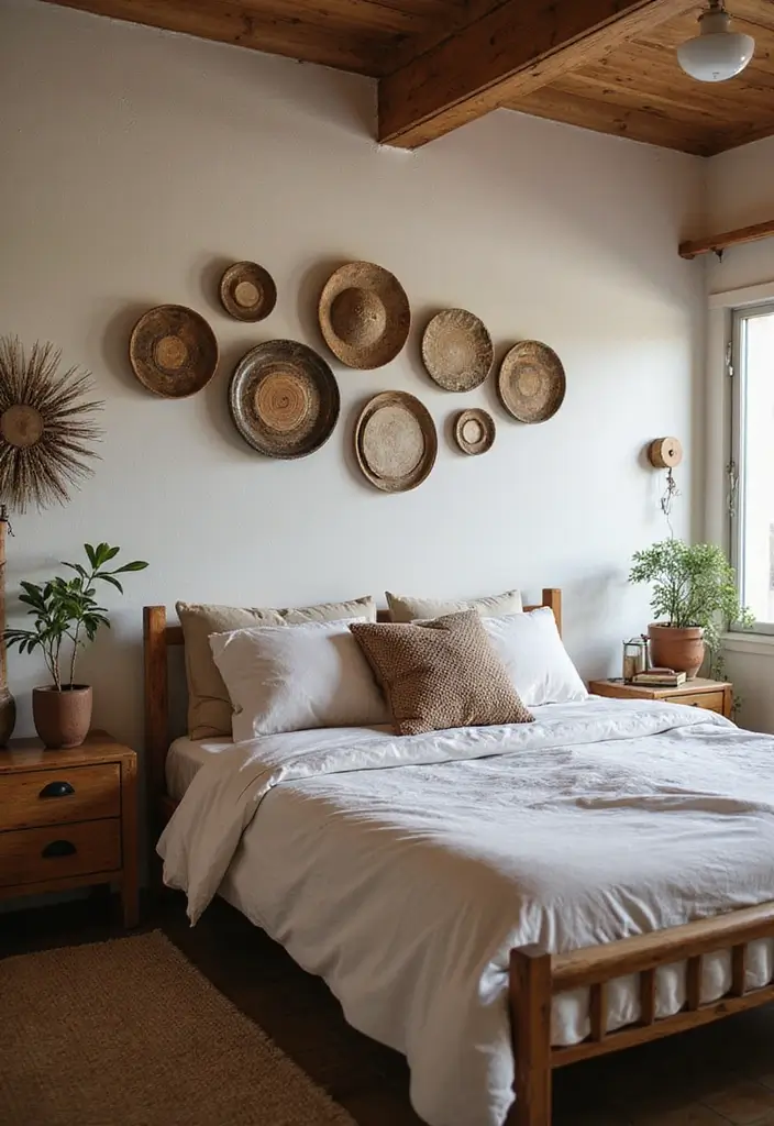 25+ Rustic Bedroom Ideas for a Cozy Country Vibe 21 25+ Rustic Bedroom Ideas for a Cozy Country Vibe - 21. Personal Touches with Crafts