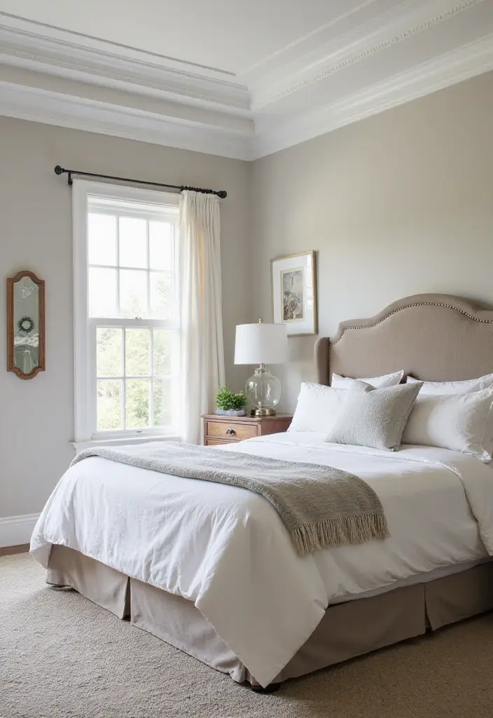 25+ Stunning Bedroom Ceiling Ideas That Transform Any Room 15 25+ Stunning Bedroom Ceiling Ideas That Transform Any Room - 15. Accent Moldings