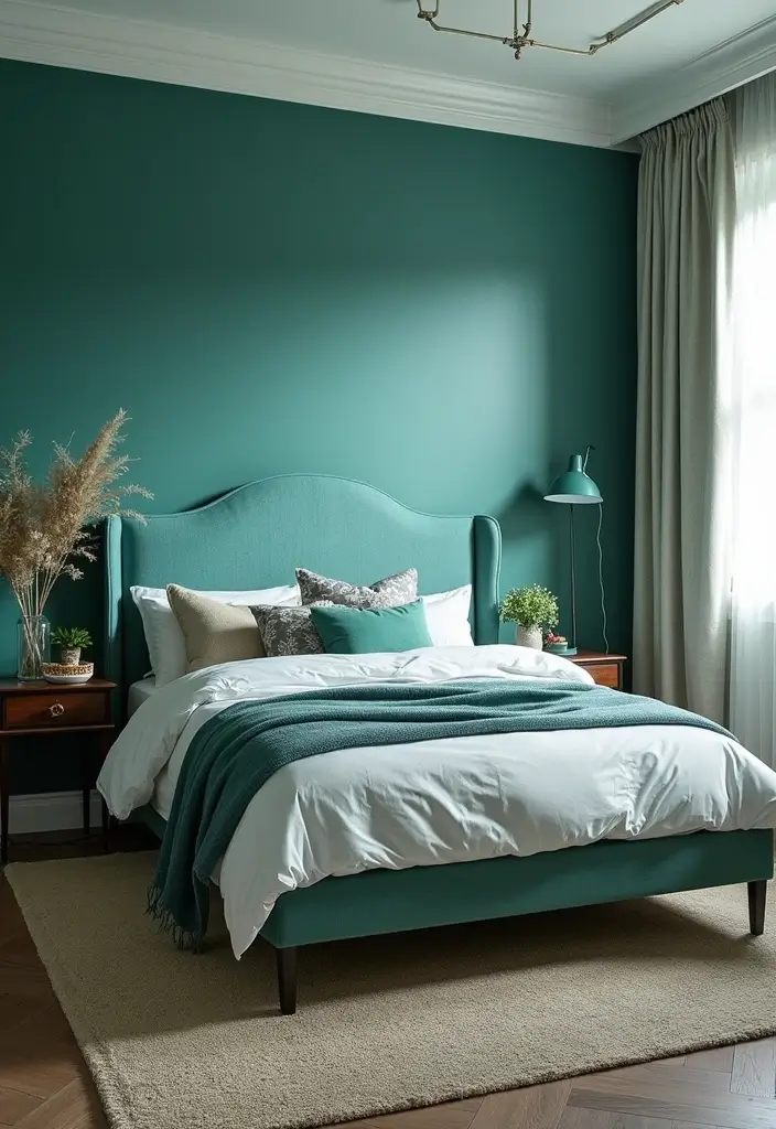 25+ Teal Bedroom Ideas That Add Fresh Energy 9 25+ Teal Bedroom Ideas That Add Fresh Energy - 9. Mixing Teal with Other Colors
