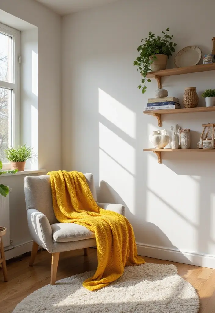 25+ Yellow Bedroom Ideas to Brighten Up Your Space 24 25+ Yellow Bedroom Ideas to Brighten Up Your Space - 24. Bright Yellow Nooks