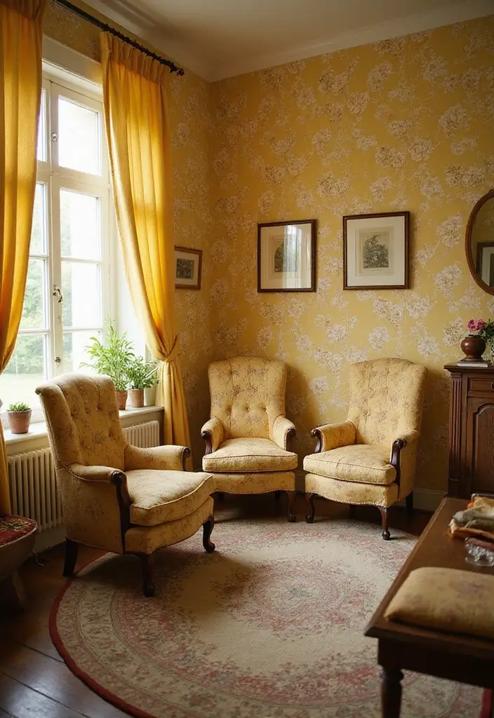 25+ Yellow Bedroom Ideas to Brighten Up Your Space 6 25+ Yellow Bedroom Ideas to Brighten Up Your Space - 6. Vintage Yellow Charm