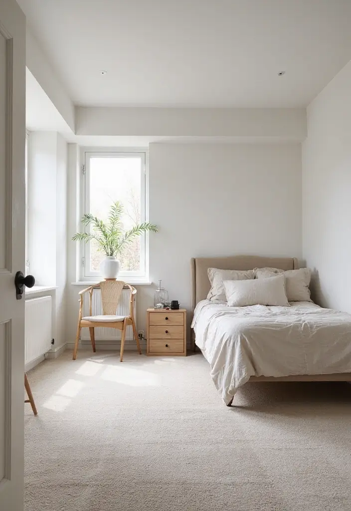 30+ Basement Bedroom Ideas to Maximize Every Inch - 15. Minimalist Style for a Clean Look