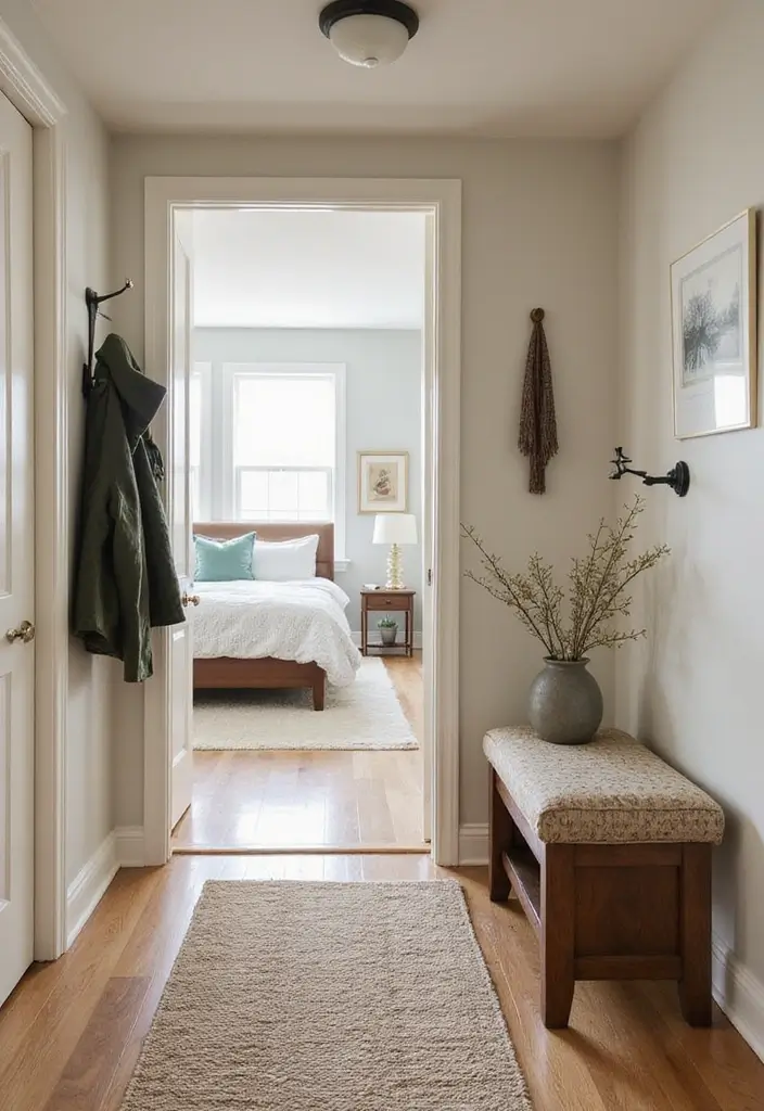 30+ Basement Bedroom Ideas to Maximize Every Inch - 23. Create an Inviting Entry