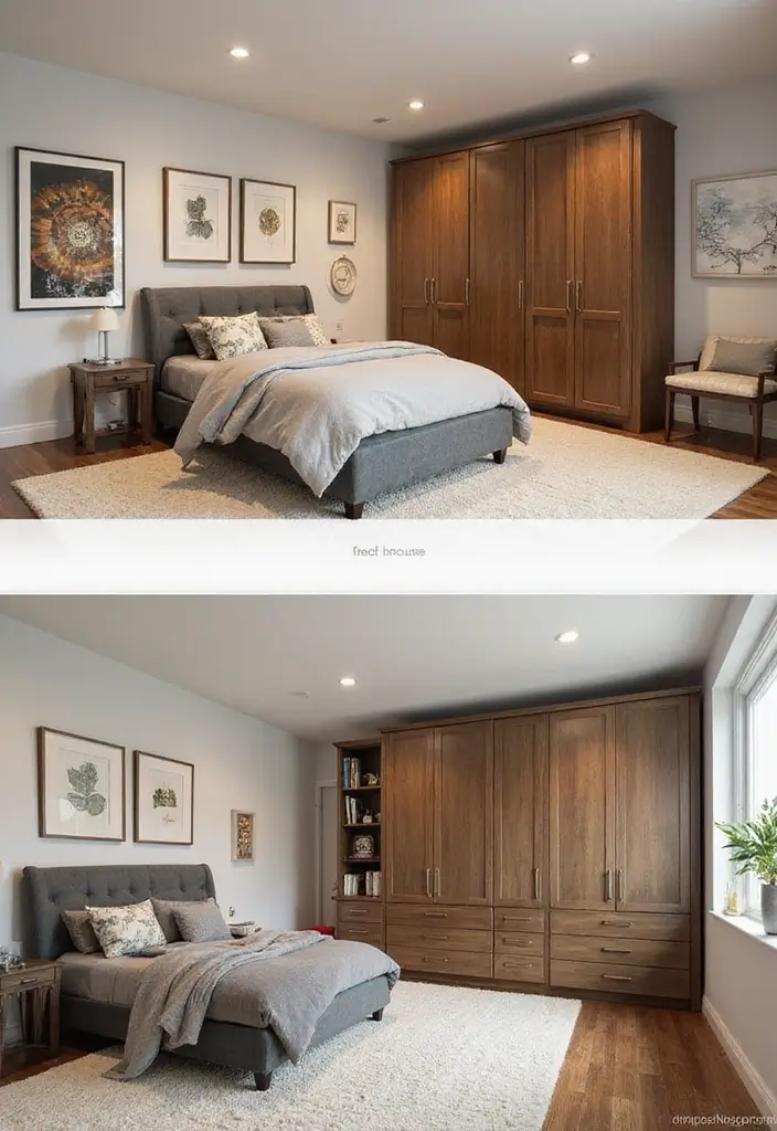 30+ Basement Bedroom Ideas to Maximize Every Inch - 3. Multifunctional Furniture Solutions