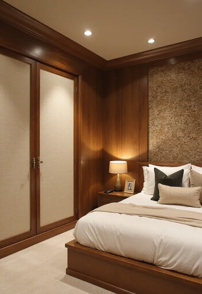 30+ Basement Bedroom Ideas to Maximize Every Inch - 6. Textured Wall Treatments
