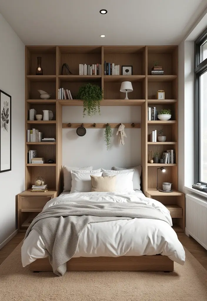 30+ Basement Bedroom Ideas to Maximize Every Inch - 9. Utilize Vertical Space