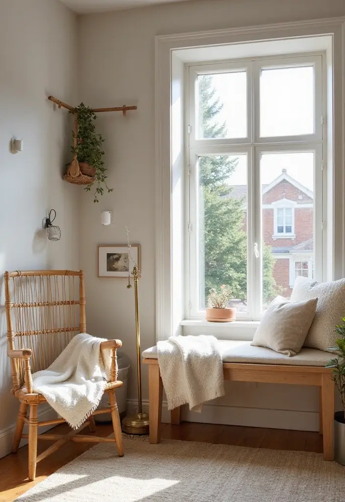 30+ Bedroom Reading Nook Ideas for Book Lovers 21 30+ Bedroom Reading Nook Ideas for Book Lovers - 21. Scandinavian Minimalism