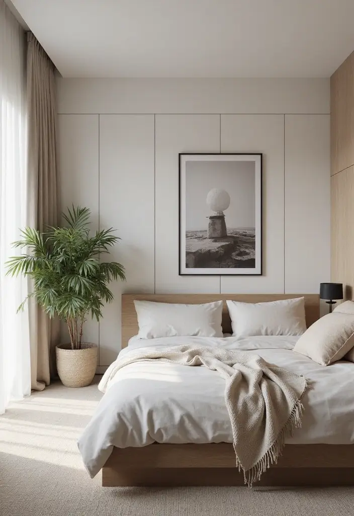 30+ Bedroom TV Wall Ideas for a Sleek Look - 6. Frame TV Concept