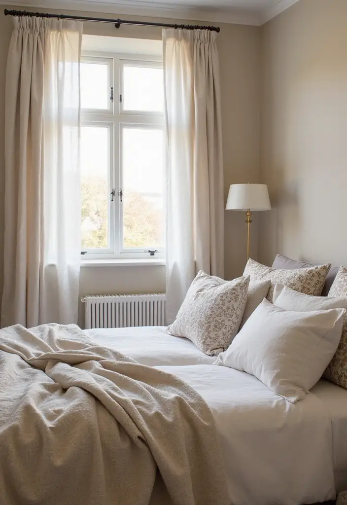 30+ Beige Bedroom Ideas That Feel Warm and Minimal 16 30+ Beige Bedroom Ideas That Feel Warm and Minimal - 16. Soft Textiles