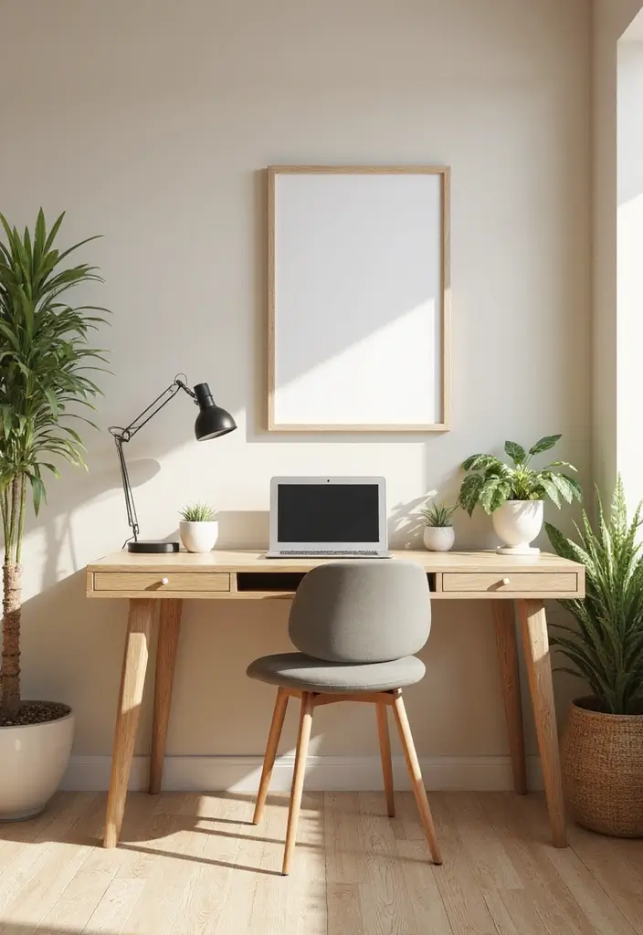 30+ Beige Bedroom Ideas That Feel Warm and Minimal 18 30+ Beige Bedroom Ideas That Feel Warm and Minimal - 18. Functional Workspace