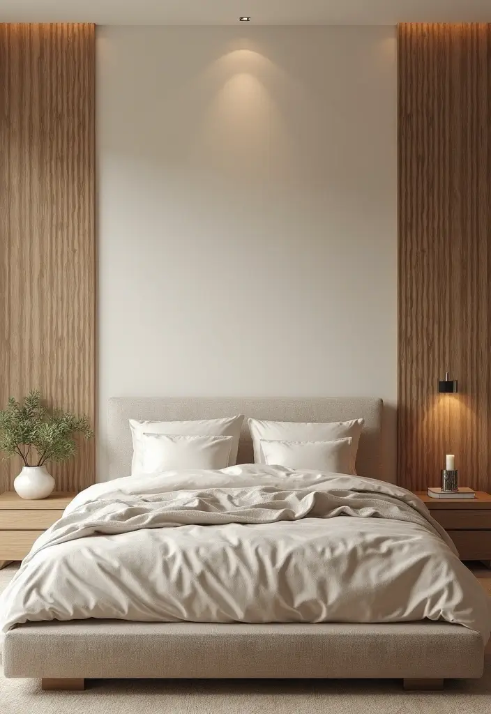 30+ Beige Bedroom Ideas That Feel Warm and Minimal 19 30+ Beige Bedroom Ideas That Feel Warm and Minimal - 19. Textured Wall Treatments