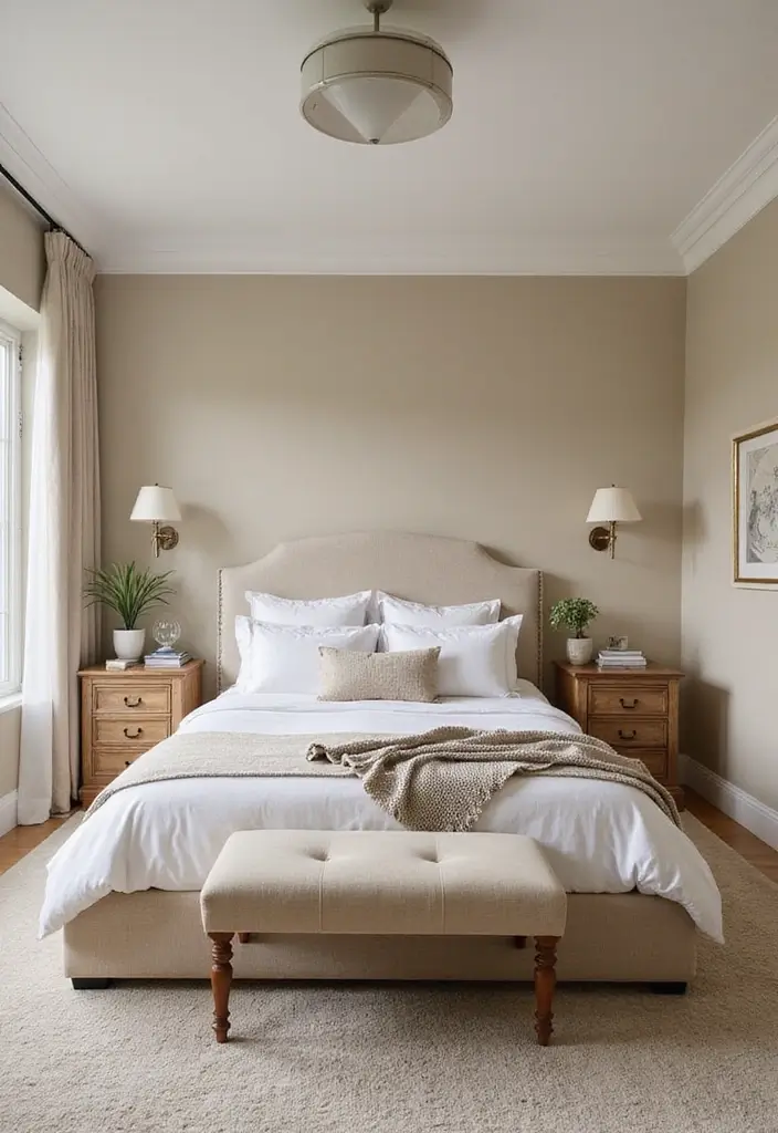 30+ Beige Bedroom Ideas That Feel Warm and Minimal 21 30+ Beige Bedroom Ideas That Feel Warm and Minimal - 21. Unique Nightstands