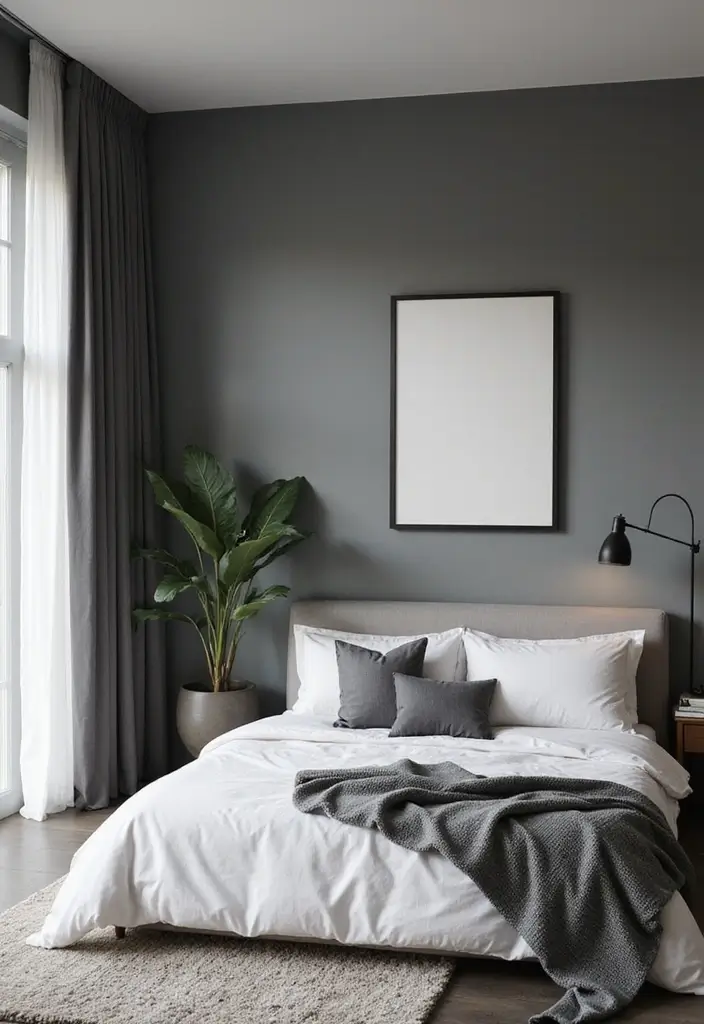 30+ Black and White Bedroom Ideas for a Timeless Look 15 30+ Black and White Bedroom Ideas for a Timeless Look - 15. Zen-Inspired Decor
