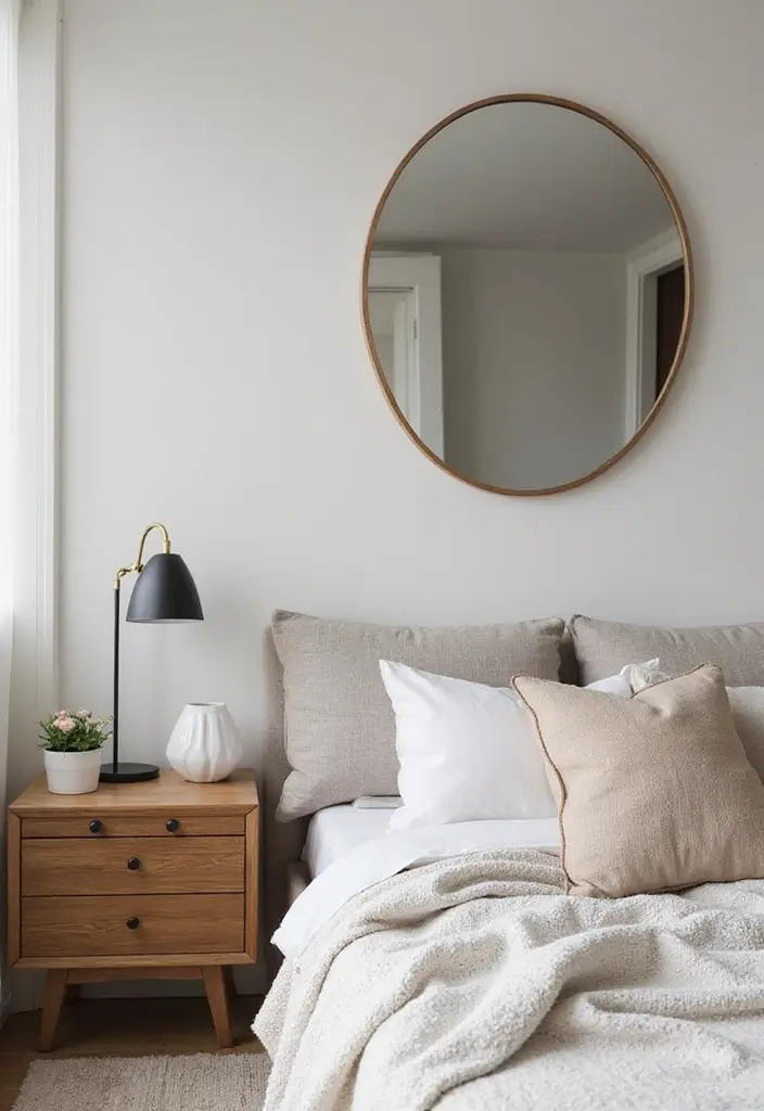 30+ Black and White Bedroom Ideas for a Timeless Look 18 30+ Black and White Bedroom Ideas for a Timeless Look - 18. Modern Mirrors