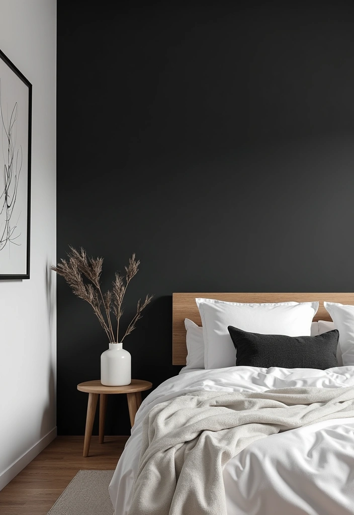 30+ Black and White Bedroom Ideas for a Timeless Look 24 30+ Black and White Bedroom Ideas for a Timeless Look - 24. The Power of Black