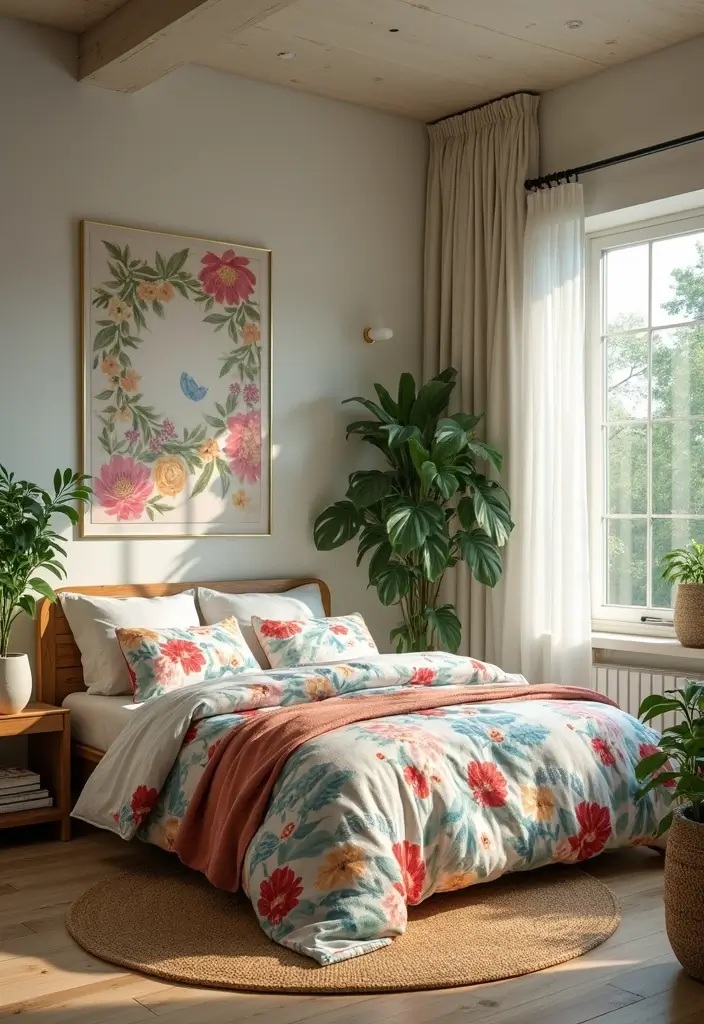 30+ Colorful Bedroom Ideas Full of Personality 18 30+ Colorful Bedroom Ideas Full of Personality - 18. Nature-Inspired Elements