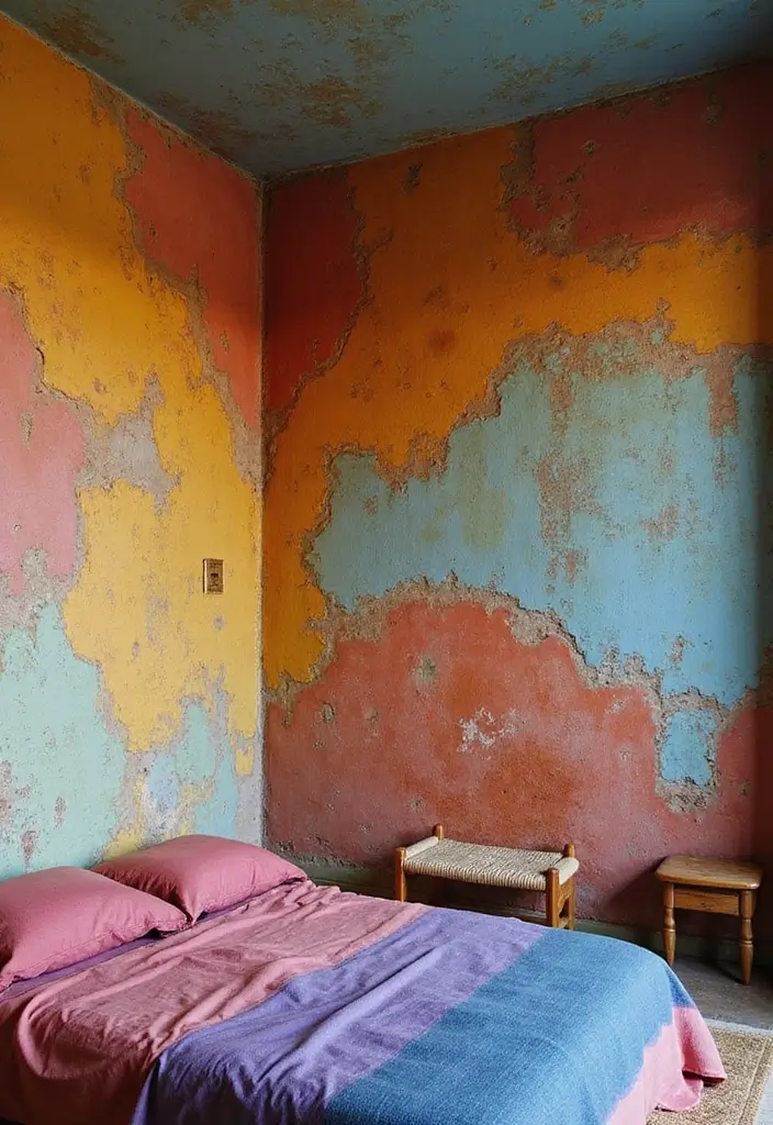 30+ Colorful Bedroom Ideas Full of Personality 29 30+ Colorful Bedroom Ideas Full of Personality - 29. Textured Walls
