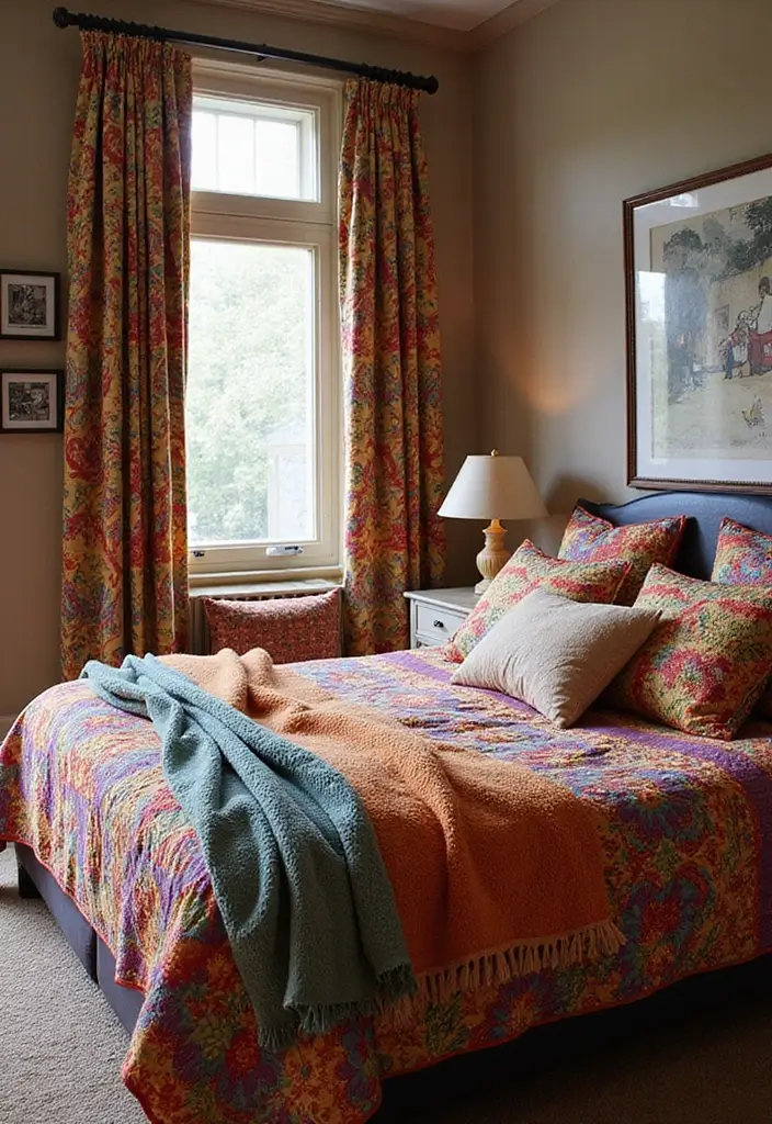 30+ Colorful Bedroom Ideas Full of Personality 5 30+ Colorful Bedroom Ideas Full of Personality - 5. Vibrant Textiles