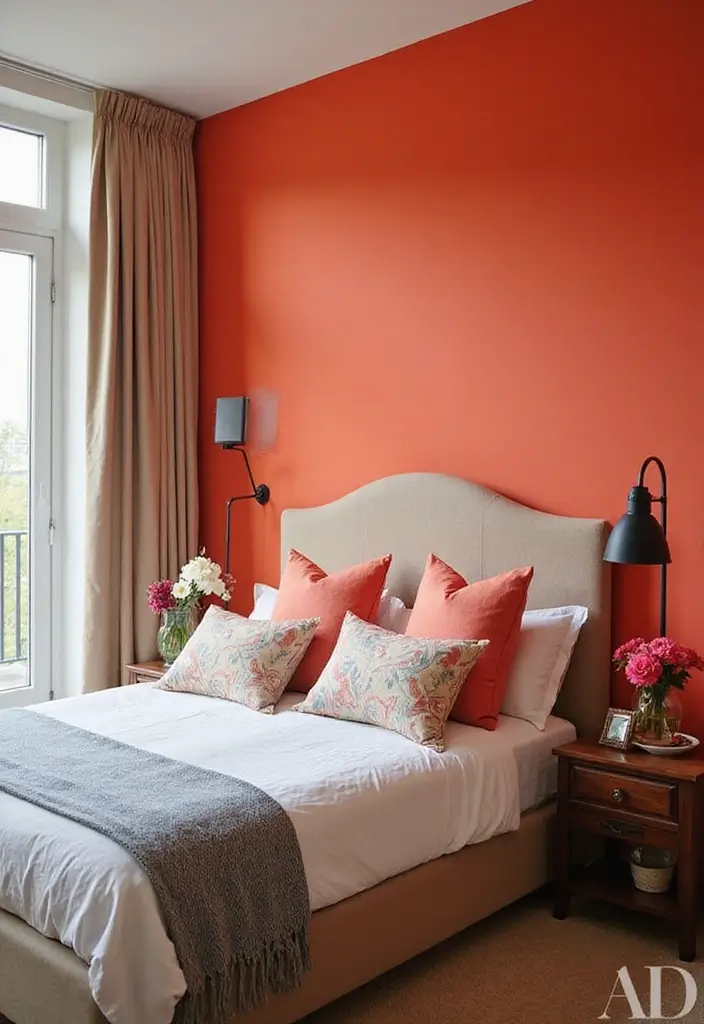 30+ Colorful Bedroom Ideas Full of Personality 6 30+ Colorful Bedroom Ideas Full of Personality - 6. Accent Walls with Bold Colors