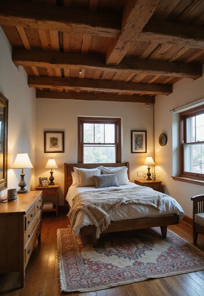 30+ Cozy Loft Bedroom Ideas You’ll Want to Copy 1 30+ Cozy Loft Bedroom Ideas You’ll Want to Copy - 1. Rustic Wood Accents