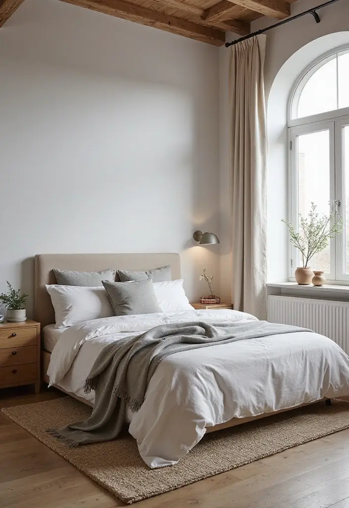 30+ Cozy Loft Bedroom Ideas You’ll Want to Copy 12 30+ Cozy Loft Bedroom Ideas You’ll Want to Copy - 12. Scandinavian Influences