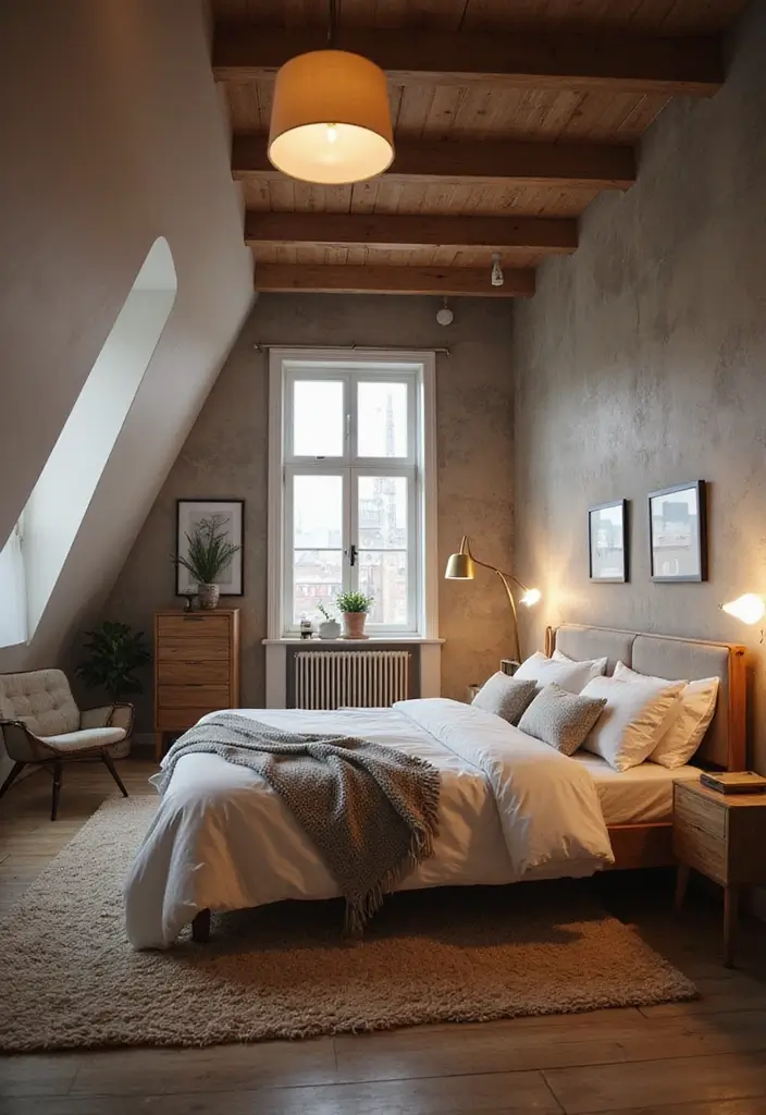 30+ Cozy Loft Bedroom Ideas You’ll Want to Copy 20 30+ Cozy Loft Bedroom Ideas You’ll Want to Copy - 20. Smart Tech Integration