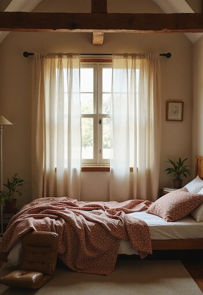 30+ Cozy Loft Bedroom Ideas You’ll Want to Copy 24 30+ Cozy Loft Bedroom Ideas You’ll Want to Copy - 24. Cozy Window Treatments