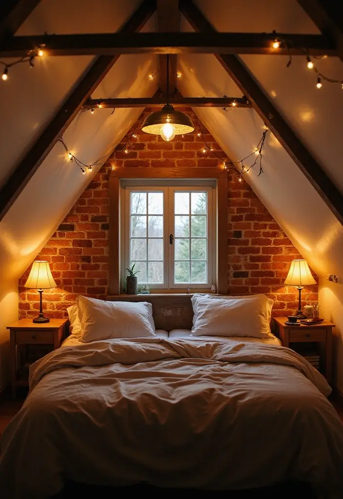 30+ Cozy Loft Bedroom Ideas You’ll Want to Copy 26 30+ Cozy Loft Bedroom Ideas You’ll Want to Copy - 26. Layered Lighting