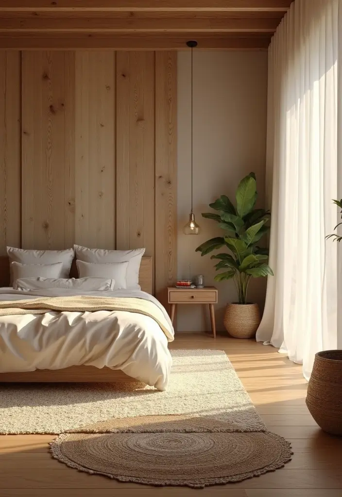 30+ Dark Earthy Bedroom Ideas for a Natural Feel - 16. Earthy Floor Materials