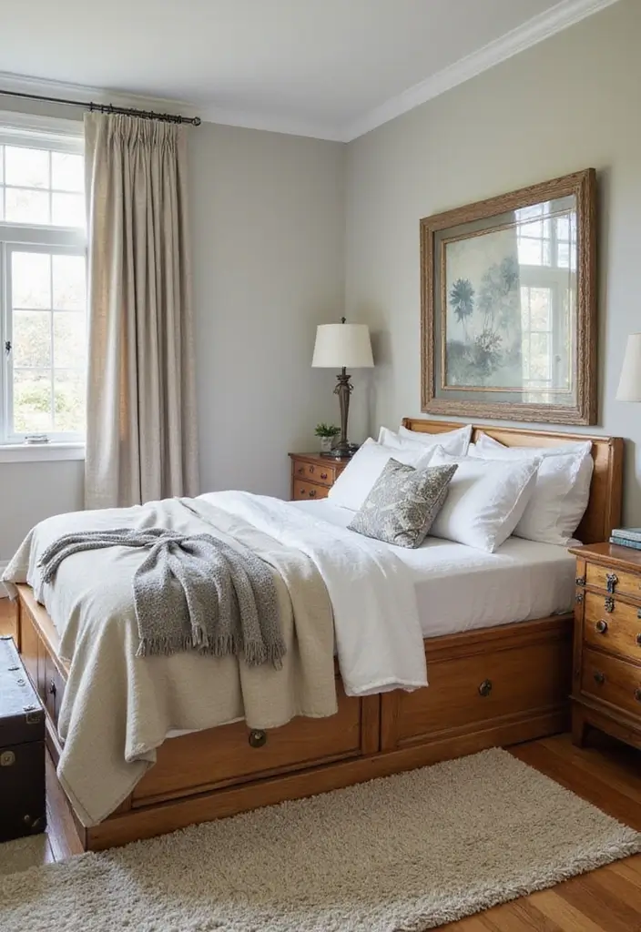 30+ Dark Earthy Bedroom Ideas for a Natural Feel - 20. Multi-Functional Furniture