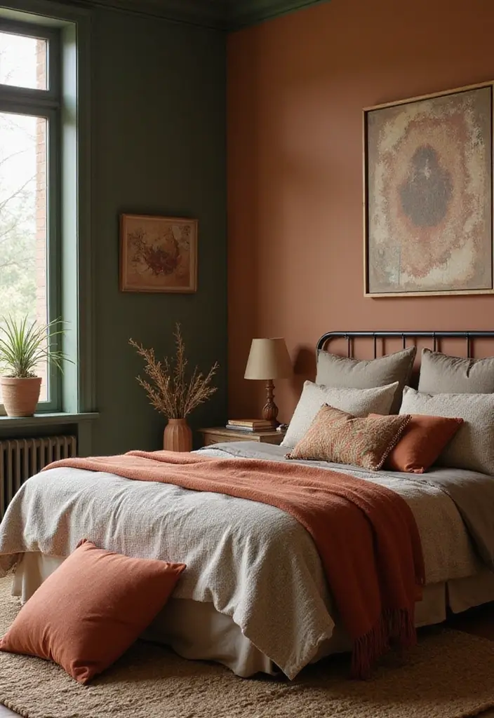 30+ Dark Earthy Bedroom Ideas for a Natural Feel - 5. Earthy Color Palette