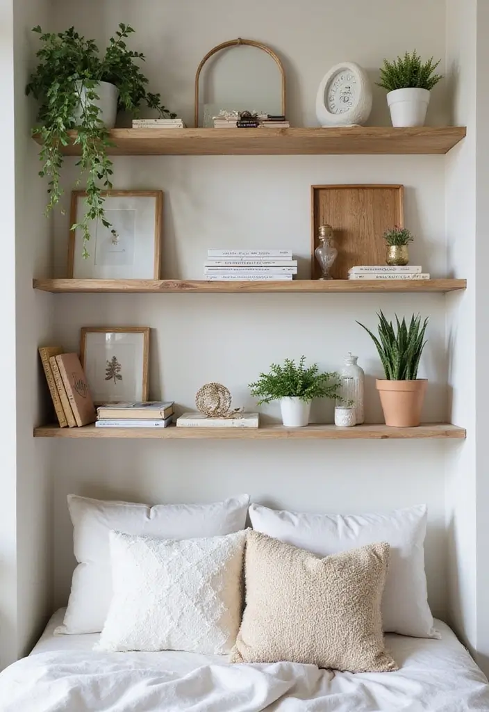 30+ Girls Bedroom Ideas That Look Pretty and Fun 10 30+ Girls Bedroom Ideas That Look Pretty and Fun - 10. Open Shelving Displays