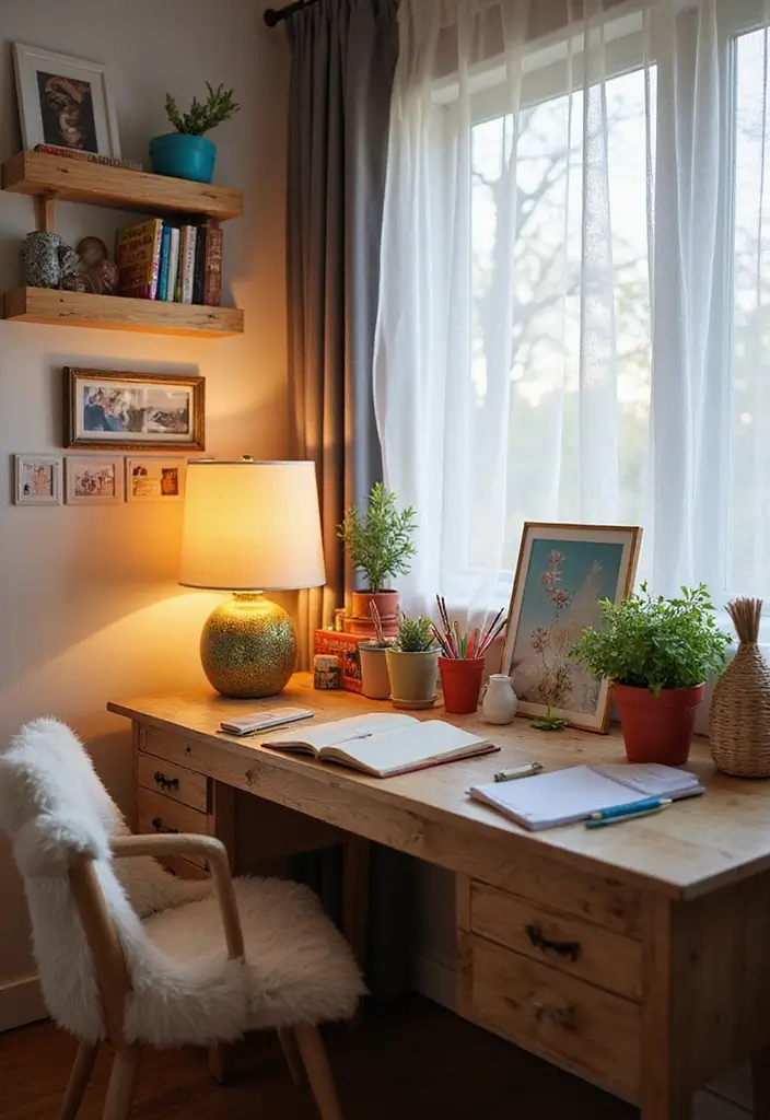 30+ Girls Bedroom Ideas That Look Pretty and Fun 15 30+ Girls Bedroom Ideas That Look Pretty and Fun - 15. Stylish Desk Space