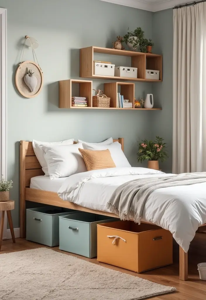 30+ Girls Bedroom Ideas That Look Pretty and Fun 17 30+ Girls Bedroom Ideas That Look Pretty and Fun - 17. Storage Solutions