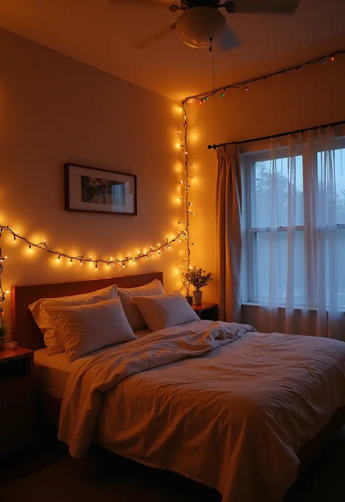30+ Girls Bedroom Ideas That Look Pretty and Fun 5 30+ Girls Bedroom Ideas That Look Pretty and Fun - 5. Colorful String Lights