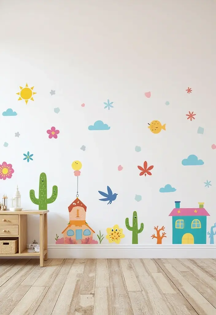 30+ Girls Bedroom Ideas That Look Pretty and Fun 9 30+ Girls Bedroom Ideas That Look Pretty and Fun - 9. Fun Wall Decals