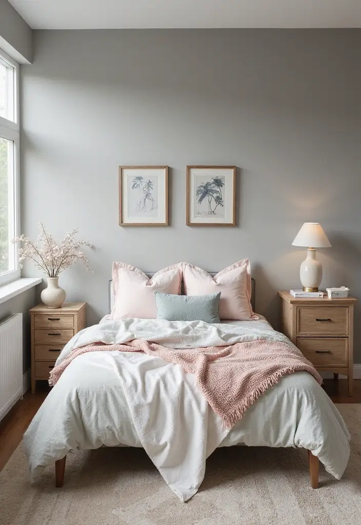 30+ Grey and Beige Bedroom Ideas for a Modern Neutral Style 27 30+ Grey and Beige Bedroom Ideas for a Modern Neutral Style - 27. Harmonious Color Accents