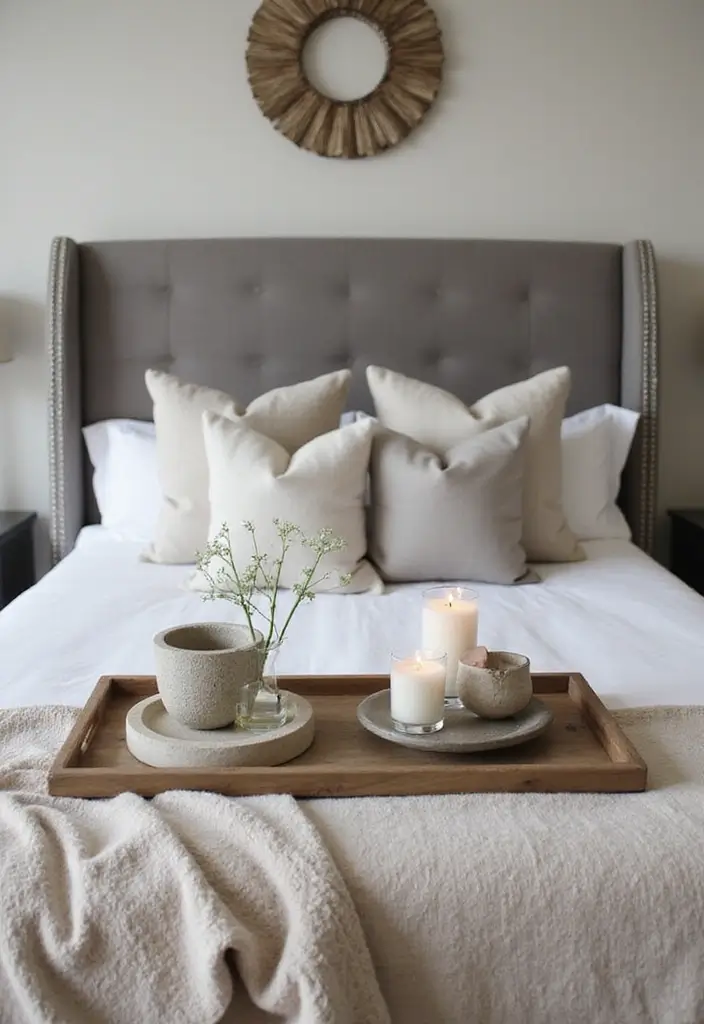30+ Grey and Beige Bedroom Ideas for a Modern Neutral Style 29 30+ Grey and Beige Bedroom Ideas for a Modern Neutral Style - 29. Coordinated Accessories