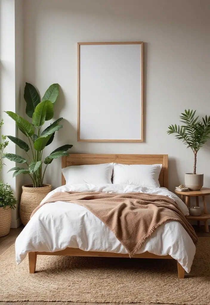 30+ Grey and Beige Bedroom Ideas for a Modern Neutral Style 4 30+ Grey and Beige Bedroom Ideas for a Modern Neutral Style - 4. Natural Elements for Warmth