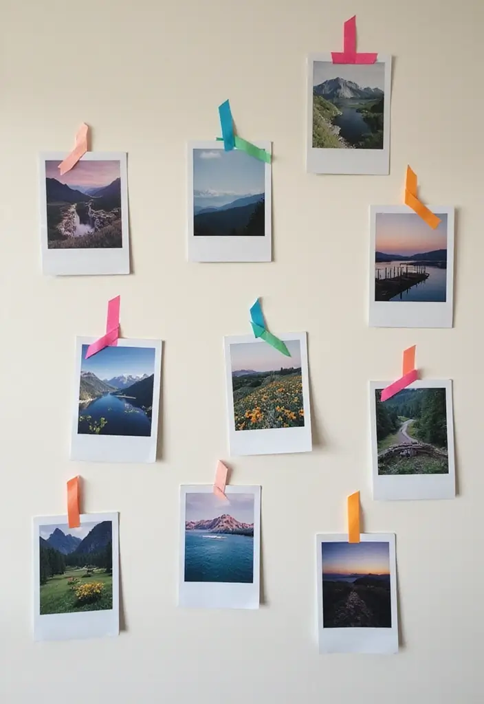 30+ Picture Wall Bedroom Ideas You’ll Want to Try 12 30+ Picture Wall Bedroom Ideas You’ll Want to Try - 12. Whimsical Polaroid Wall