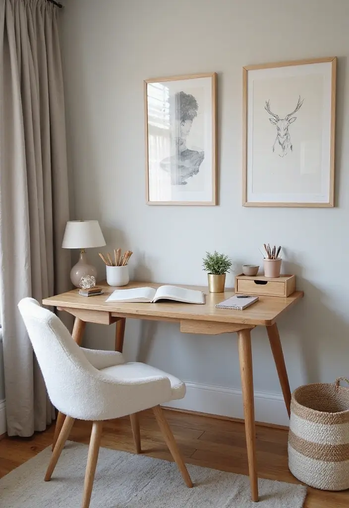 30+ Relaxing Bedroom Ideas for the Perfect Retreat 28 30+ Relaxing Bedroom Ideas for the Perfect Retreat - 28. A Desk for Creative Space