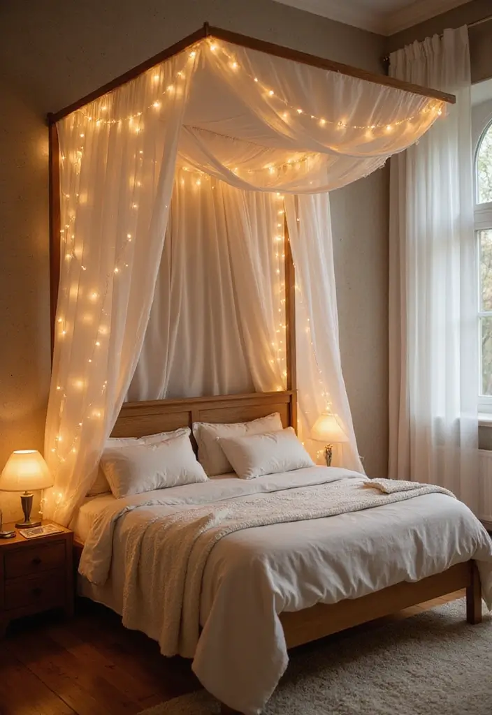 30+ Relaxing Bedroom Ideas for the Perfect Retreat 3 30+ Relaxing Bedroom Ideas for the Perfect Retreat - 3. Cozy Canopy Bed for Dreamy Nights