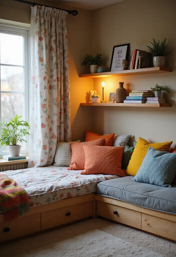 30+ Shared Bedroom Ideas for Boys and Girls That Actually Work - 15. Cozy Reading Nook